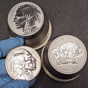 BEX Engraving Indian Buffalo Reverse Polish sample coin front
