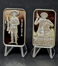 Load image into Gallery viewer, BEX Tribute Zapata Pancho Villa Silver Art Bars