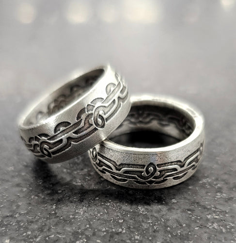 BEX Celtic 999 Silver Coin Rings