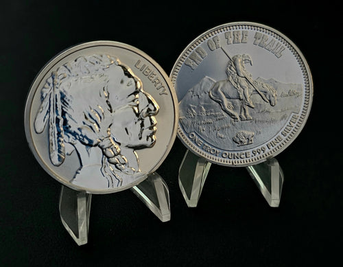 BEX Coin Minting Last Trail Silver Art Rounds bullion