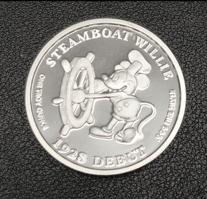 BEX Coin Minting Steamboat Willie 1 ozt silver 999 fine