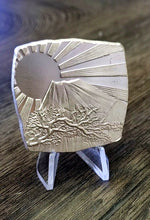 Load image into Gallery viewer, Hand Poured &amp; Pressed Silver Studio pieces, Mount Fuji 999 Fine
