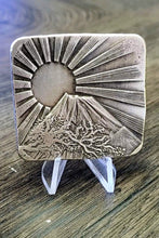 Load image into Gallery viewer, Hand Poured &amp; Pressed Silver Studio pieces, Mount Fuji 999 Fine