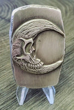 Load image into Gallery viewer, BEX Moon Skull Poured silver studio bars