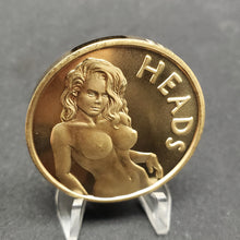 Load image into Gallery viewer, BEX Heads or Tails Golden Bronze Pocket Medallion