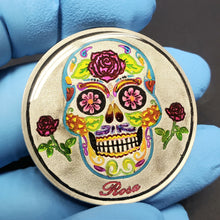 Load image into Gallery viewer, BEX Mexican Sugar Skull Hand Enameled 999F Ag
