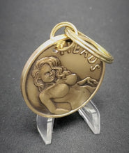 Load image into Gallery viewer, Heads N Tails Antiqued Bronze Key Chain by BEX Coin Minting