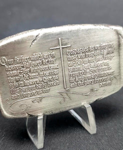 Hand Poured & Pressed Silver Studio Bar, Christs Crucifixion 999 Fine