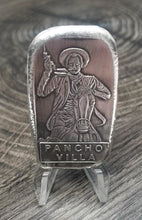 Load image into Gallery viewer, Hand Poured &amp; Pressed Silver Studio Bar, Classic Pancho Villa .999 Fine Silver